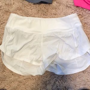 Lululemon Speed Short (White)